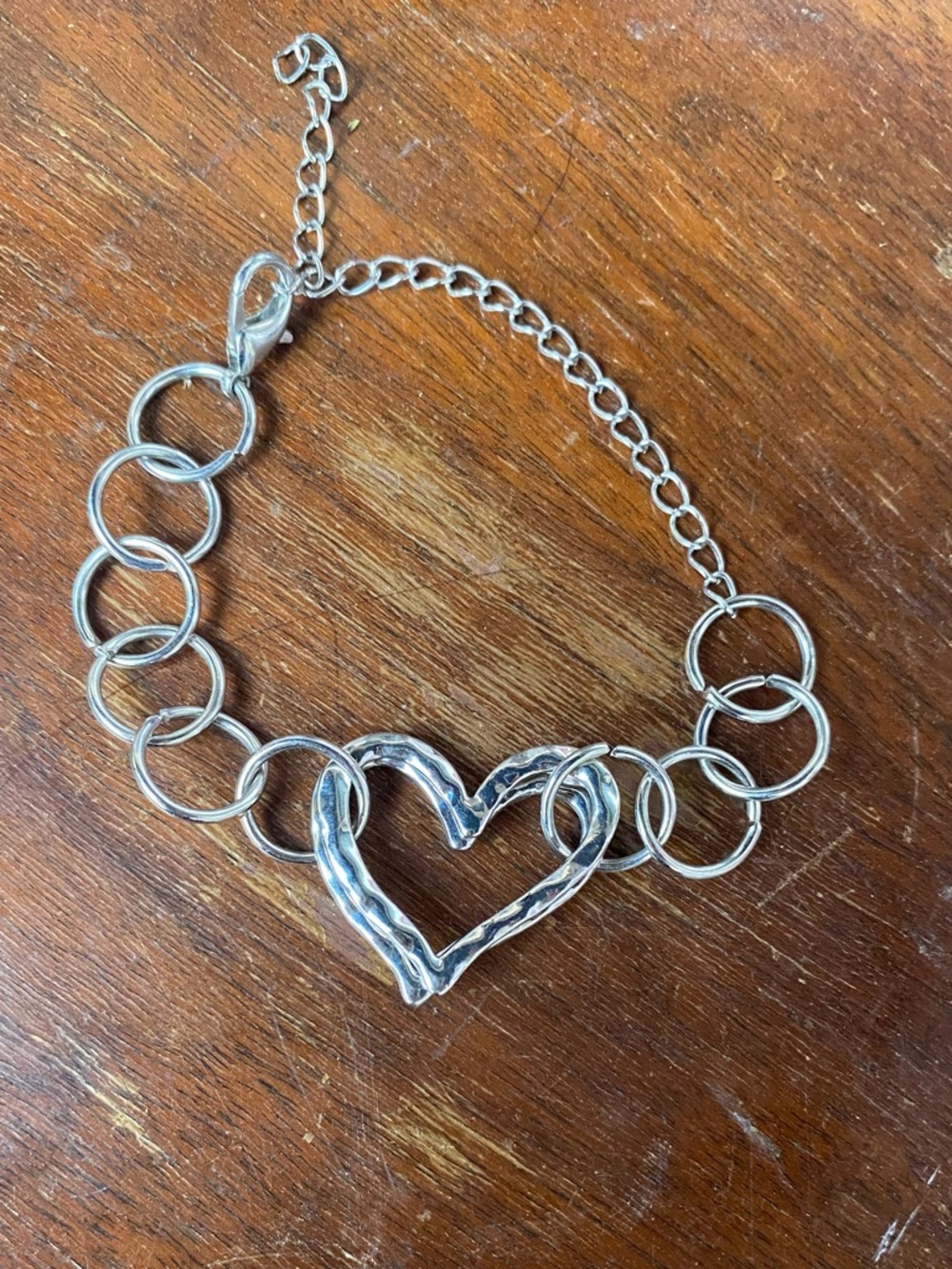 CDC Silver Heart Link Bracelet - Women Jewelry